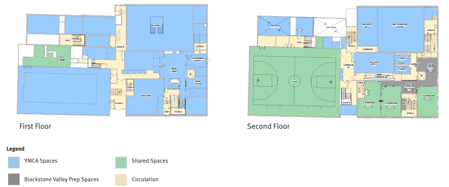 BVP Floor Plans for the first and second floor